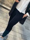 全鬆緊厚磅前打摺設計縮口棉褲
