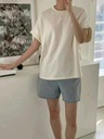 無肩線大寬版手袖厚磅棉上衣