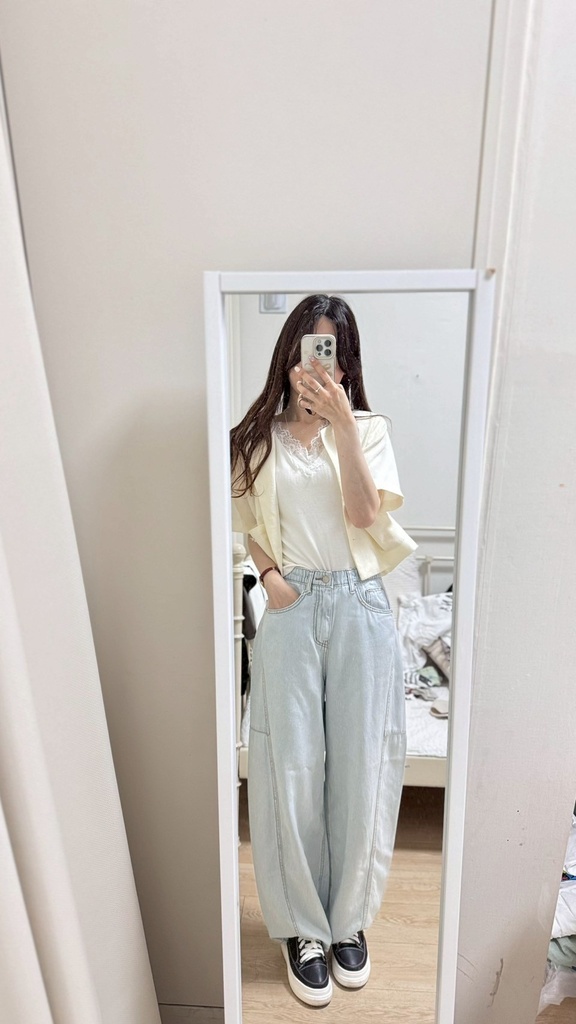 春夏必備高質感涼感軟彈蕾絲V領背心