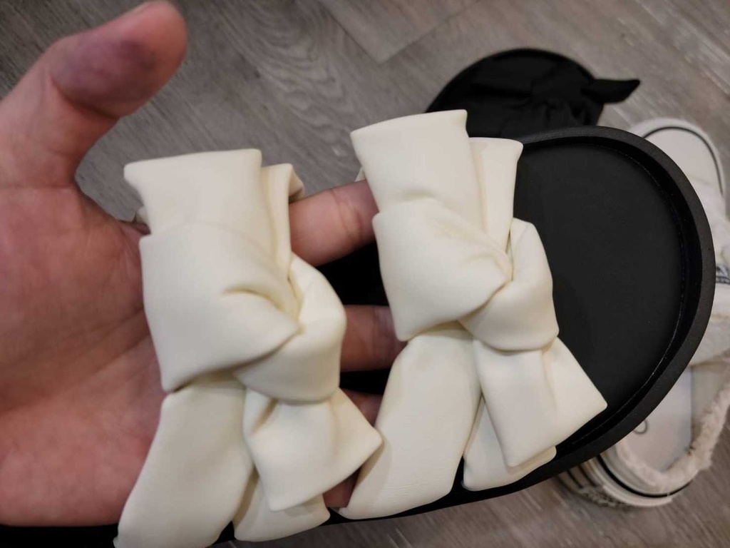蝴蝶結厚底拖鞋(底4cm)