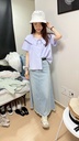 立體紋路條紋翻領短袖襯衫