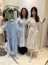 條紋綁帶文青洋裝