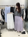 直紋蛋糕魚尾長裙