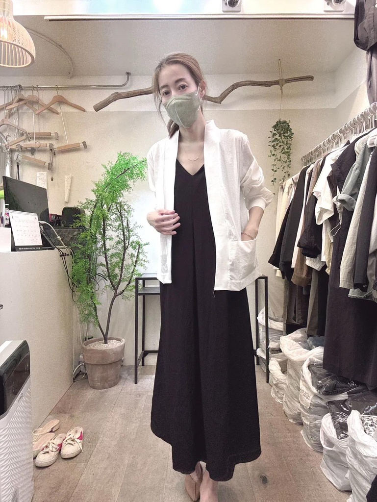 夏日女神感打摺涼感背心長洋