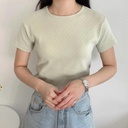 親膚洞洞網眼造型上衣