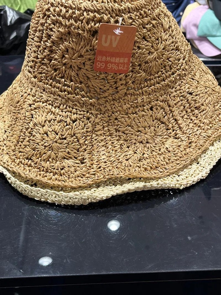 抗UV防曬遮陽度假草帽(陸製)