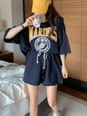 落肩英文字母套裝