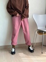 高質感推薦全鬆緊大口袋挺版男友褲