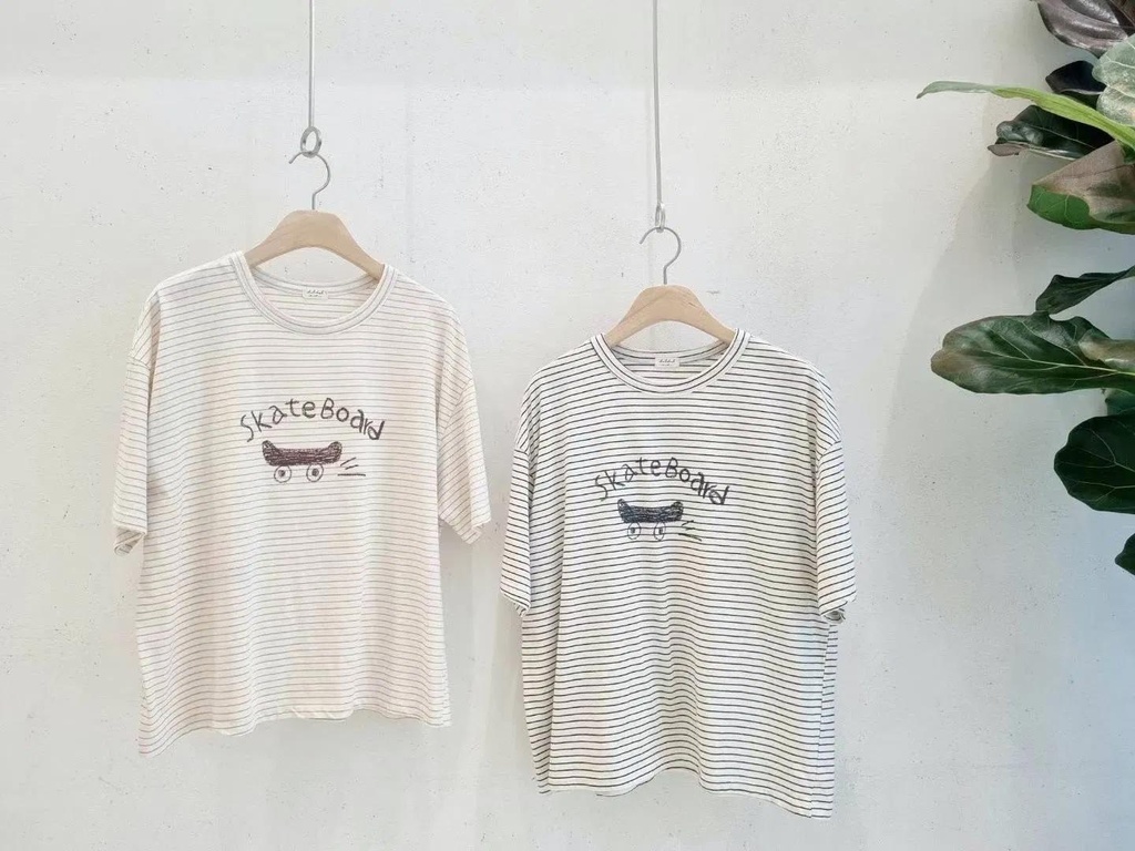 推薦舒服純棉寬版滑板T