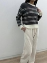 全鬆緊綁帶口袋加絨寬褲