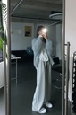 熱賣推薦冬裝新版內厚絨厚磅全鬆緊口袋寬褲