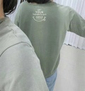 高質感純棉背後微笑長袖T