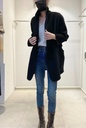 高質感100%羊毛中長版手工大衣(附綁帶