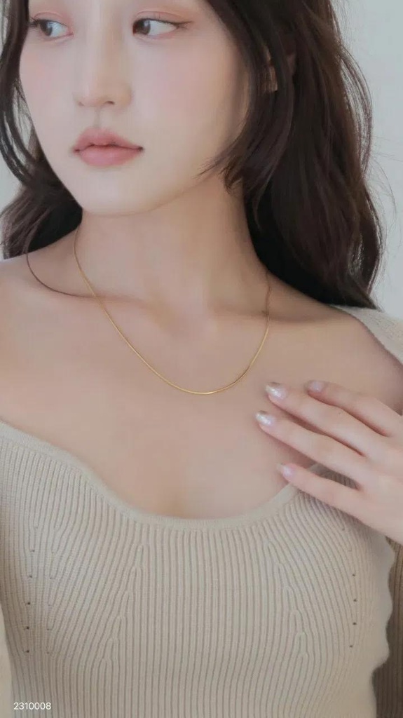 簡約蛇骨項鍊