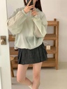 超級輕薄舒服連帽鬆緊袖下抽繩上衣