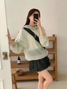 超級輕薄舒服連帽鬆緊袖下抽繩上衣