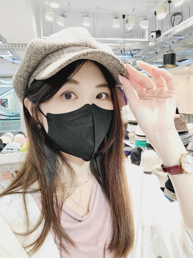 混色織紋秋冬感百搭報童帽