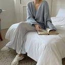 選擇障礙包色款全鬆緊好感立體直紋超彈長裙
