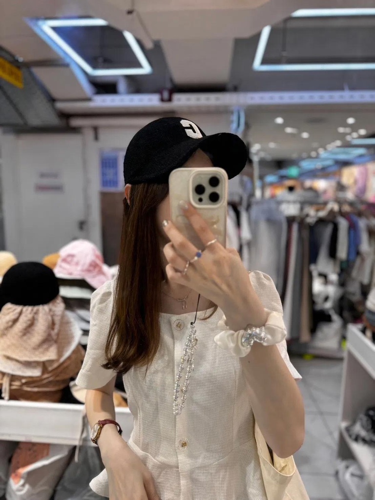 夏日抗風必備百搭後皮革鬆緊超挺棉麻棒球帽