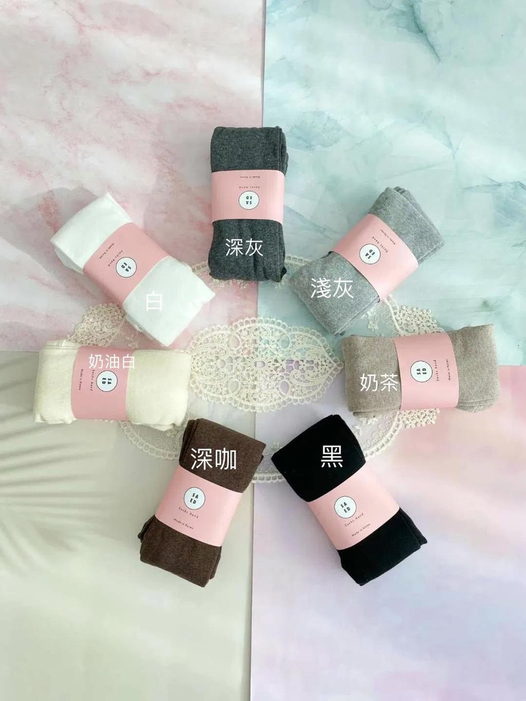 韓國製秋冬保暖包腳褲襪女款褲襠加寬