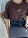 NATURE字母棉質上衣