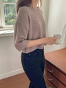 軟糯糯超彈短版七分袖上衣