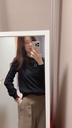 立體透視感女人顯瘦針織上衣