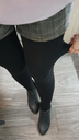 超保暖女款內長絨羊毛褲襪九分