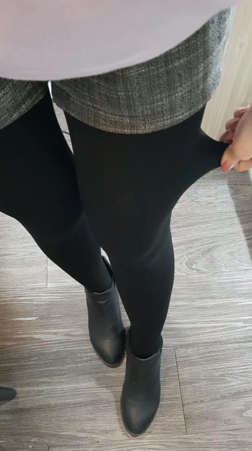 超保暖男款內長絨羊毛褲襪九分