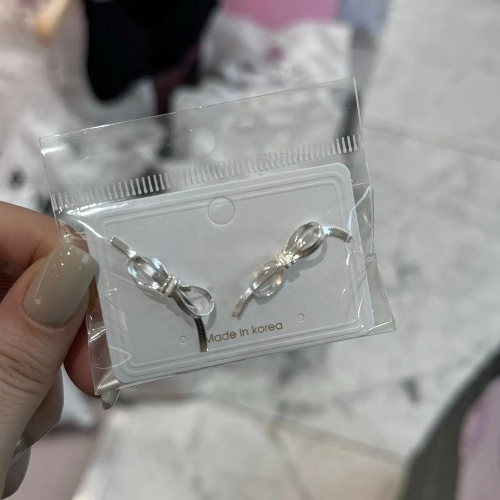 925純銀蝴蝶結超美耳環