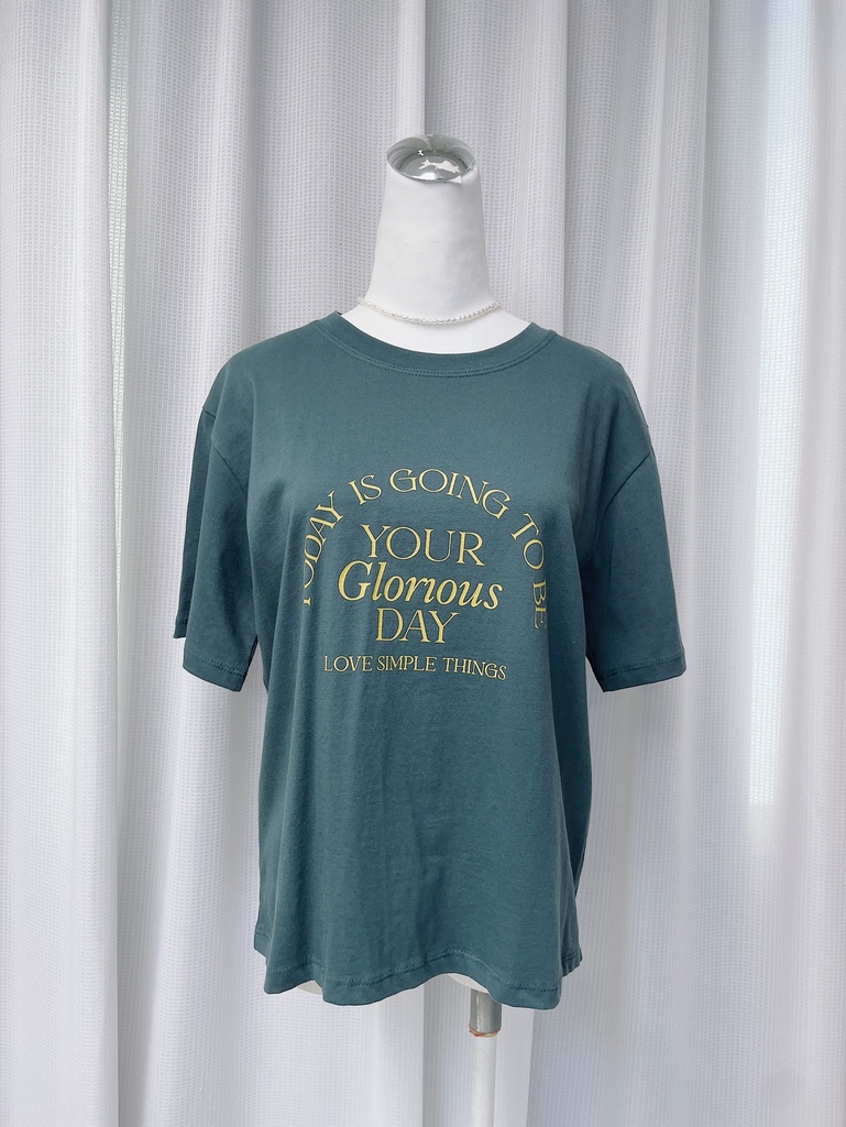 超舒服英字短T