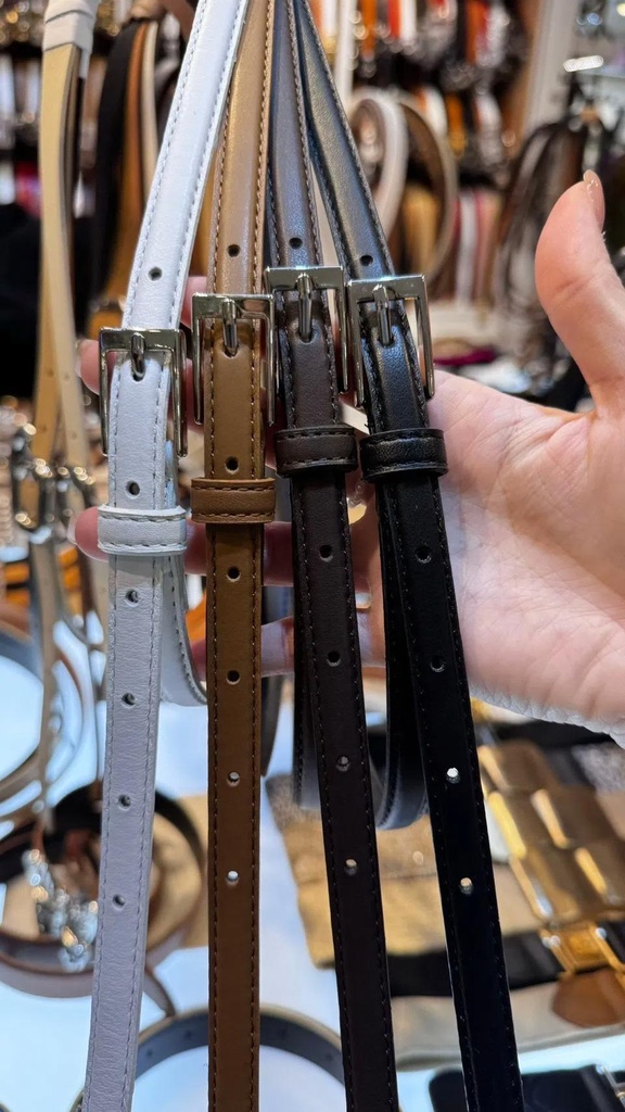 真皮細款精緻感皮帶