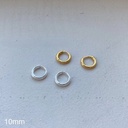 10MM簡約環形耳環(925純銀)