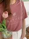 NATURE字母棉質上衣