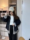 Casual Friday燈芯絨英字刺繡帽子