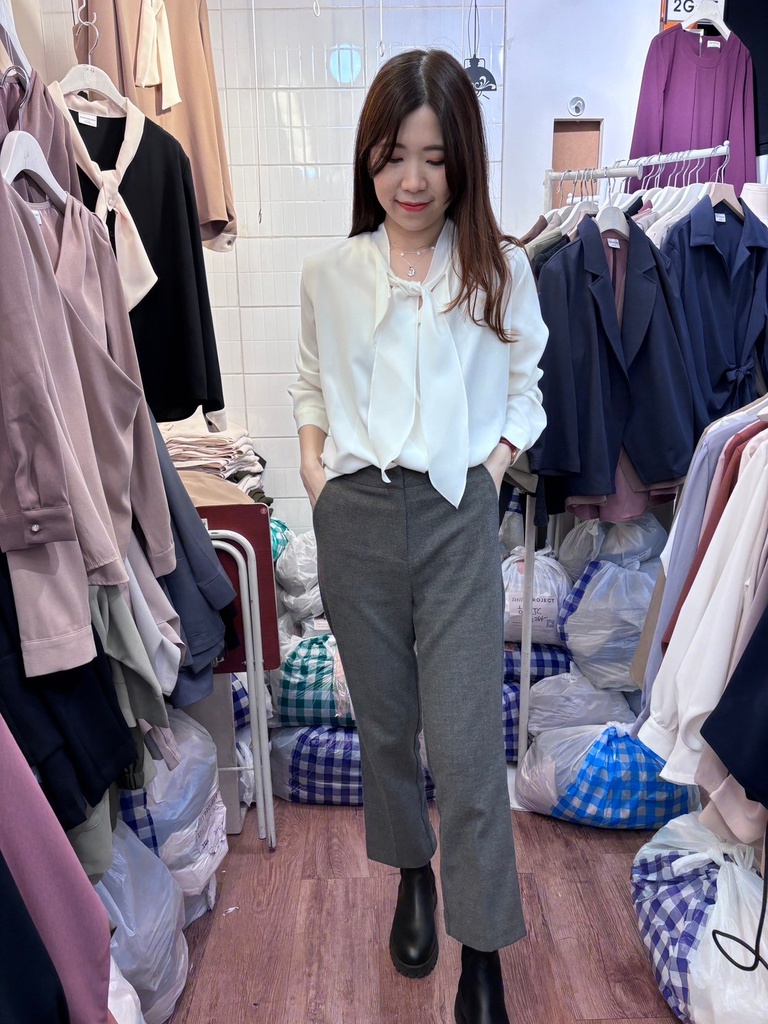 激推超級舒服顯瘦厚磅磨毛西裝褲