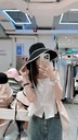 夏日超強遮陽大帽簷棉麻帽(可調帽簷可收摺