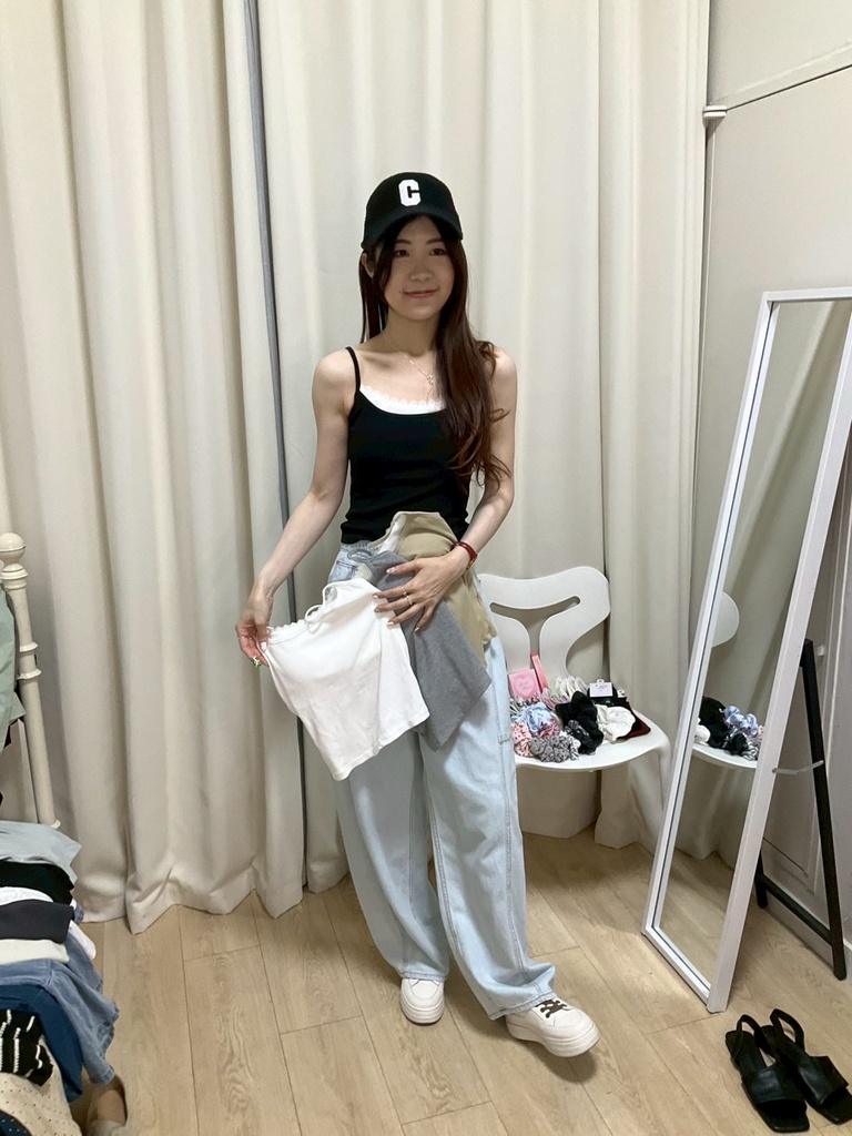 夏日必備雙層蕾絲滾邊美背內衣背心