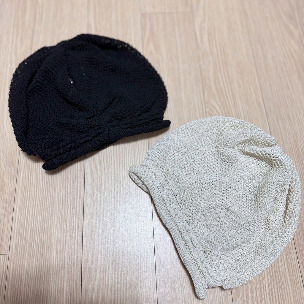 推薦款百搭彈性薄針織堆堆冷帽