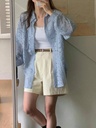 美美自留推薦款長版蕾絲襯衫
