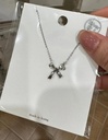 925純銀立體蝴蝶結項鍊