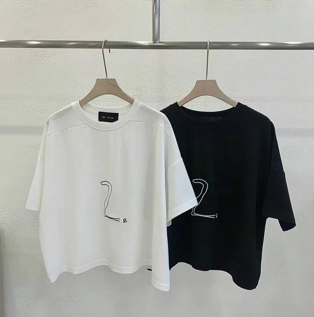 高質感設計款字母刺繡T恤