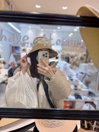 [YL301] 優雅小甜美蕾絲緞帶草帽