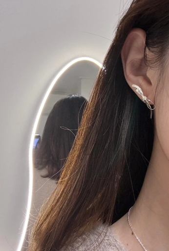 [M2102] 925純銀蝴蝶結超美耳環