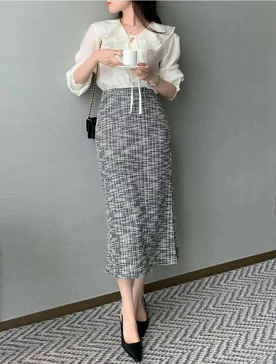 [E2103] 高質感小香長裙