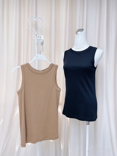 [J7802] 高質感必備再生100純棉超舒服涼感背心