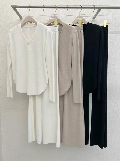 [ST903] 高質感超舒服長袖上衣+長褲套裝