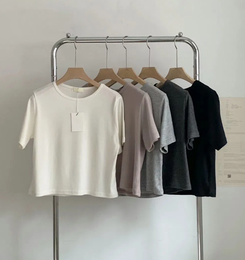 [AD203] 柔軟舒服磨毛短袖素面T