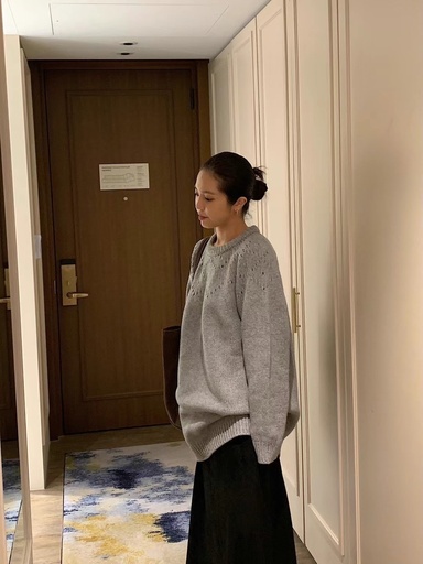[FM101] 高單特價紮實鏤空設計長版針織毛衣